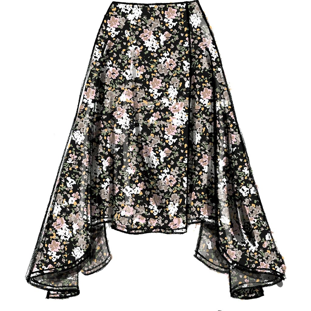 Vogue Pattern V8956 Misses Skirt 8956 Image 9 From Patternsandplains.com.jpg