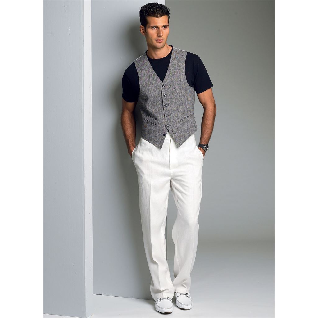 Vogue Pattern V8987 Mens Vest 8987 Image 2 From Patternsandplains.com.jpg