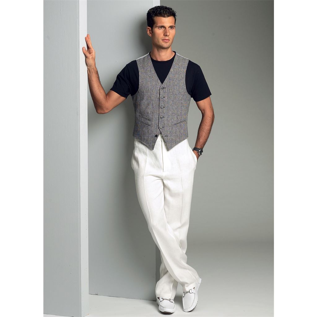 Vogue Pattern V8987 Mens Vest 8987 Image 3 From Patternsandplains.com.jpg