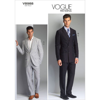 Vogue Pattern V8988 Mens Jacket and Pants 8988 Image 1 From Patternsandplains.com