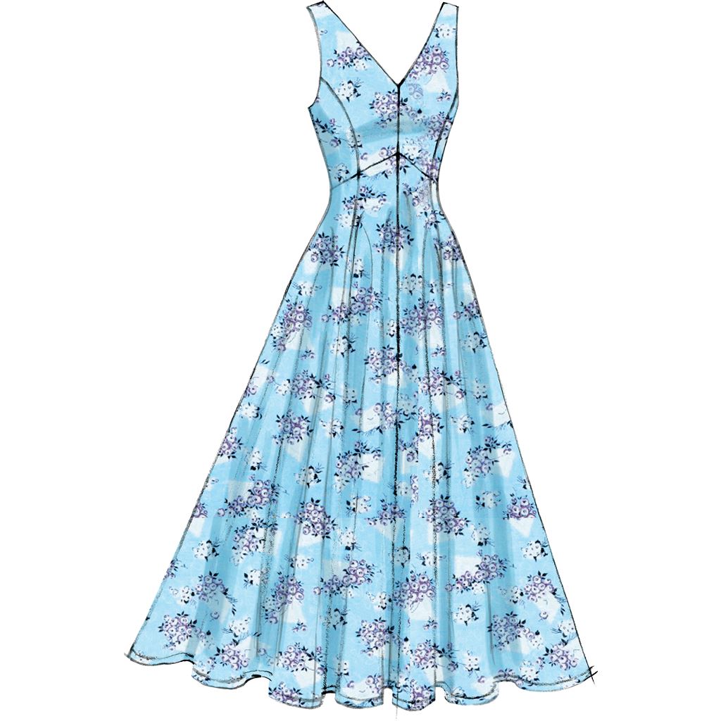 Vogue Pattern V8997 Misses Dress 8997 Image 9 From Patternsandplains.com.jpg