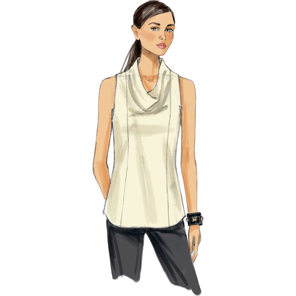 Vogue Pattern V9006 Misses Top 9006 Image 2 From Patternsandplains.com.jpg