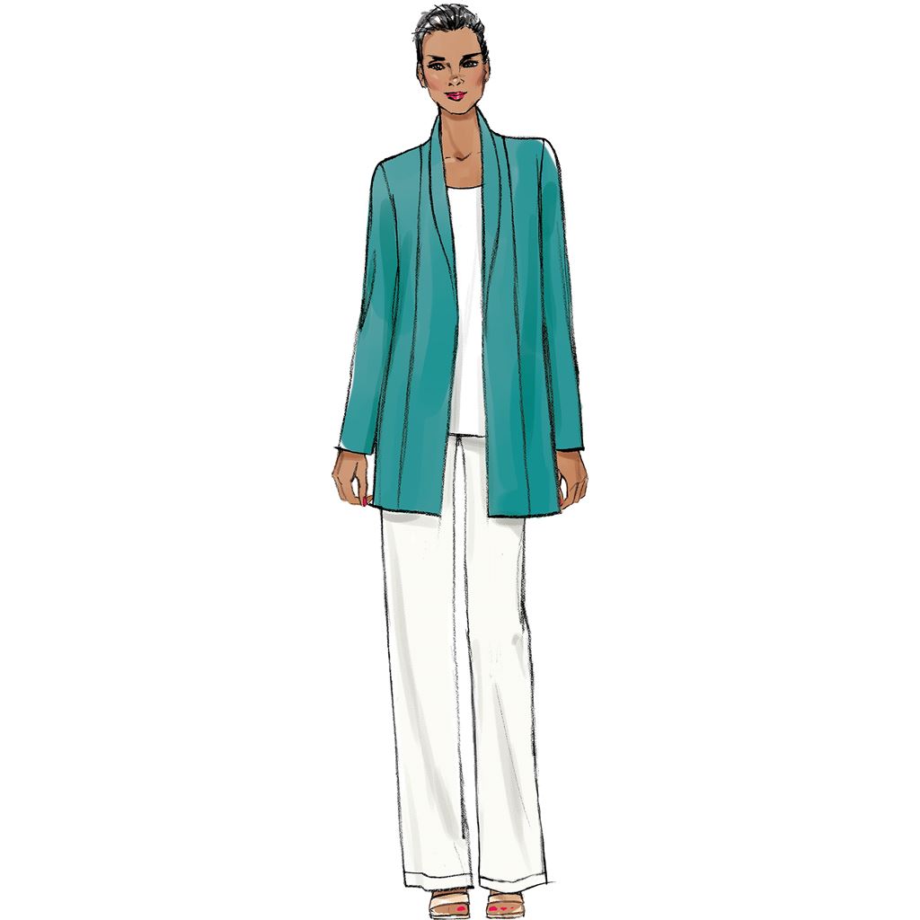 Vogue Pattern V9011 Misses Jacket Shorts and Pants 9011 Image 3 From Patternsandplains.com.jpg