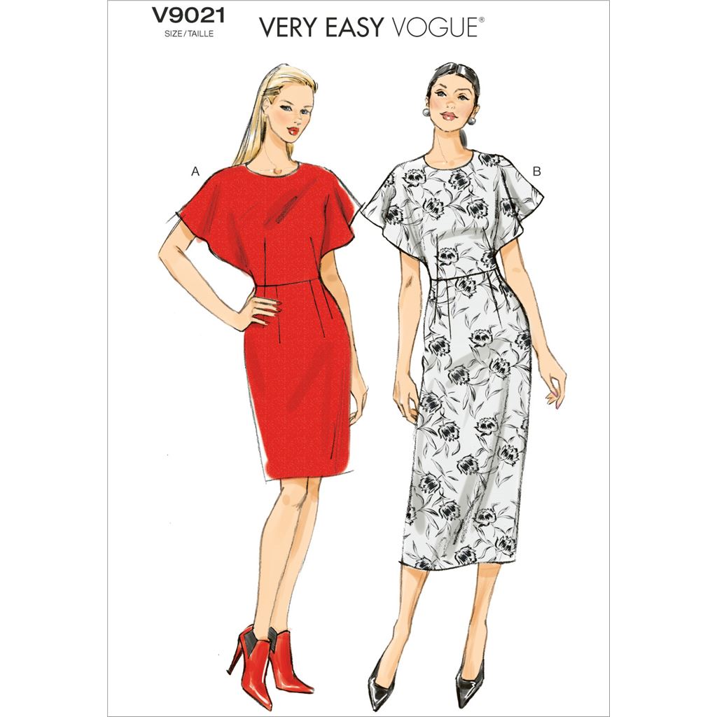 Vogue Pattern V9021 Misses Dress 9021 Image 1 From Patternsandplains.com