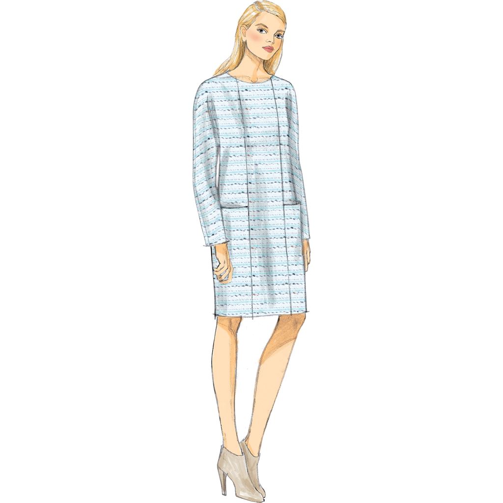 Vogue Pattern V9022 Misses Dress 9022 Image 3 From Patternsandplains.com.jpg