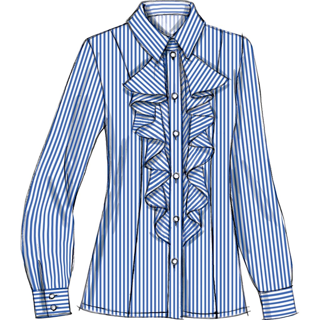 Vogue Pattern V9029 Misses Blouse 9029 Image 9 From Patternsandplains.com.jpg