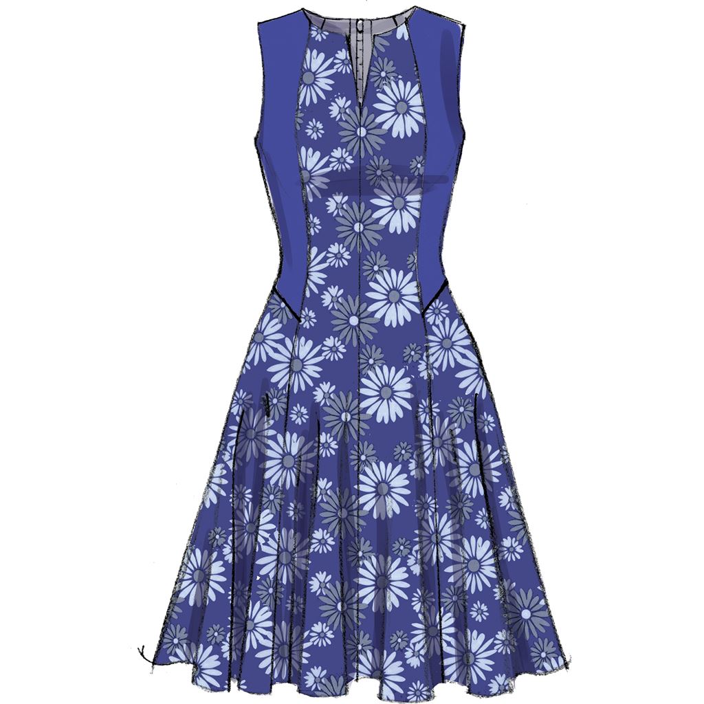 Vogue Pattern V9050 Misses Misses Petite Dress 9050 Image 11 From Patternsandplains.com.jpg