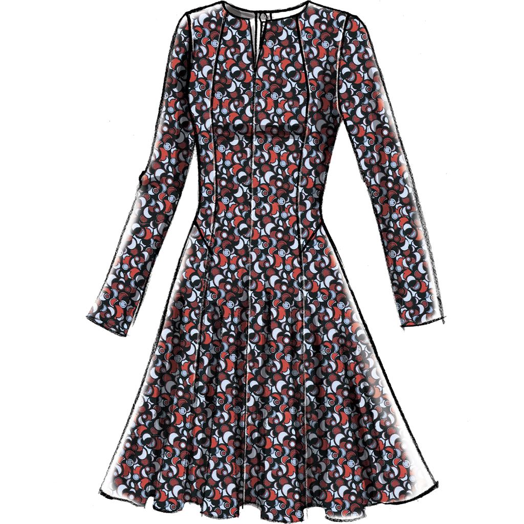 Vogue Pattern V9050 Misses Misses Petite Dress 9050 Image 12 From Patternsandplains.com.jpg