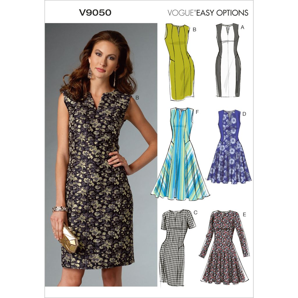 Vogue Pattern V9050 Misses Misses Petite Dress 9050 Image 1 From Patternsandplains.com