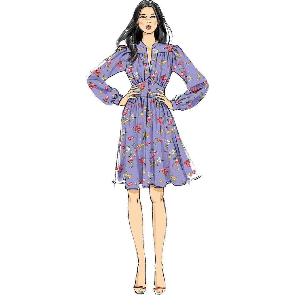 Vogue Pattern V9076 Misses Dress 9076 Image 3 From Patternsandplains.com.jpg