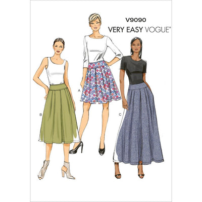 Vogue Pattern V9090 Misses Skirt 9090 Image 1 From Patternsandplains.com