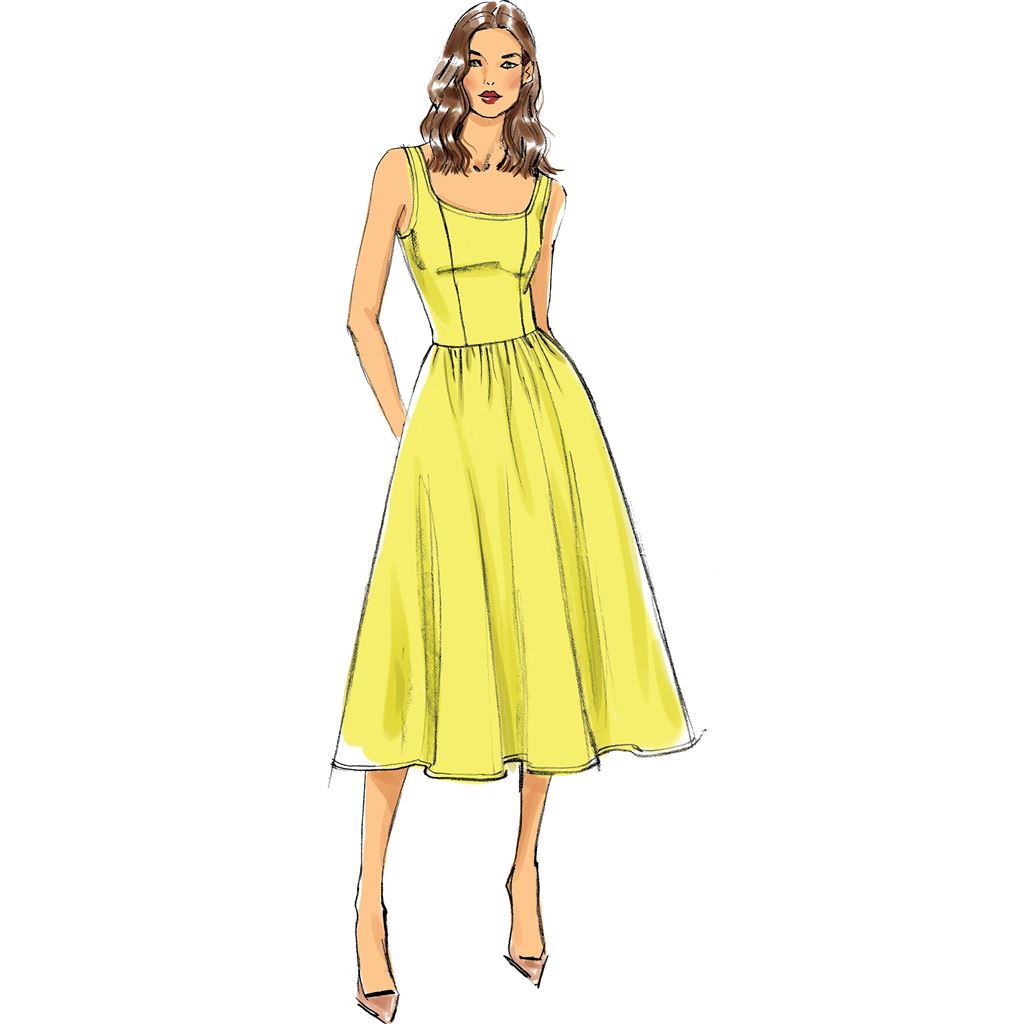 Vogue Pattern V9100 Misses Dress 9100 Image 11 From Patternsandplains.com.jpg