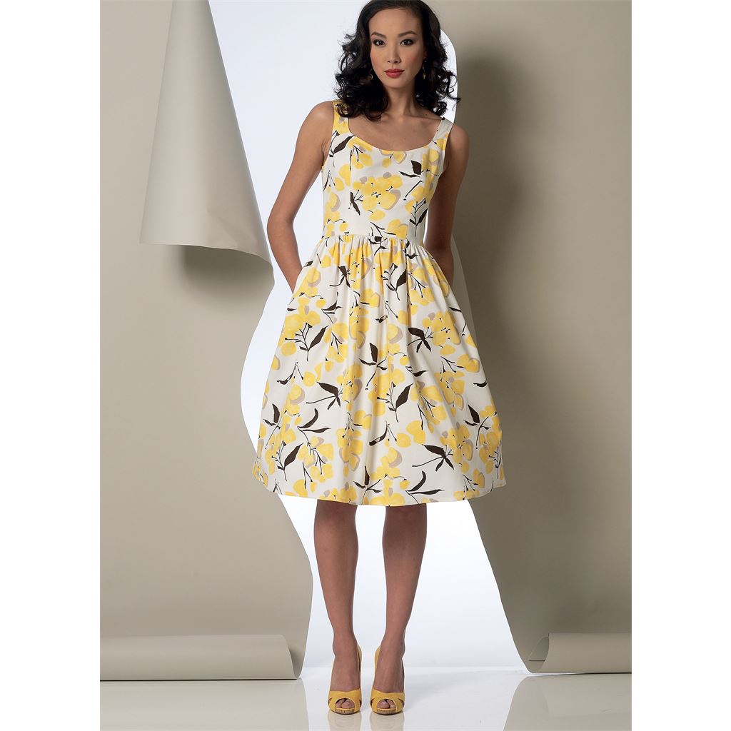 Vogue Pattern V9100 Misses Dress 9100 Image 4 From Patternsandplains.com.jpg