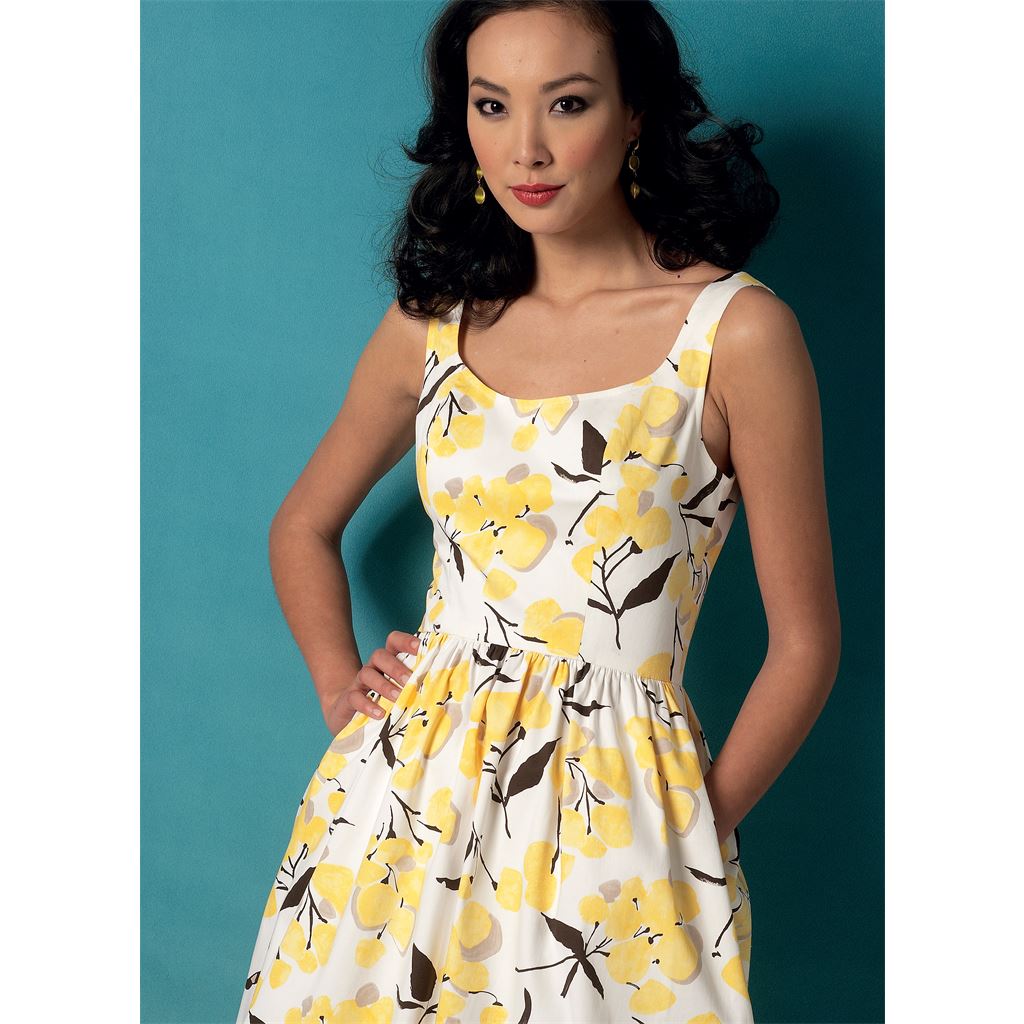 Vogue Pattern V9100 Misses Dress 9100 Image 9 From Patternsandplains.com.jpg