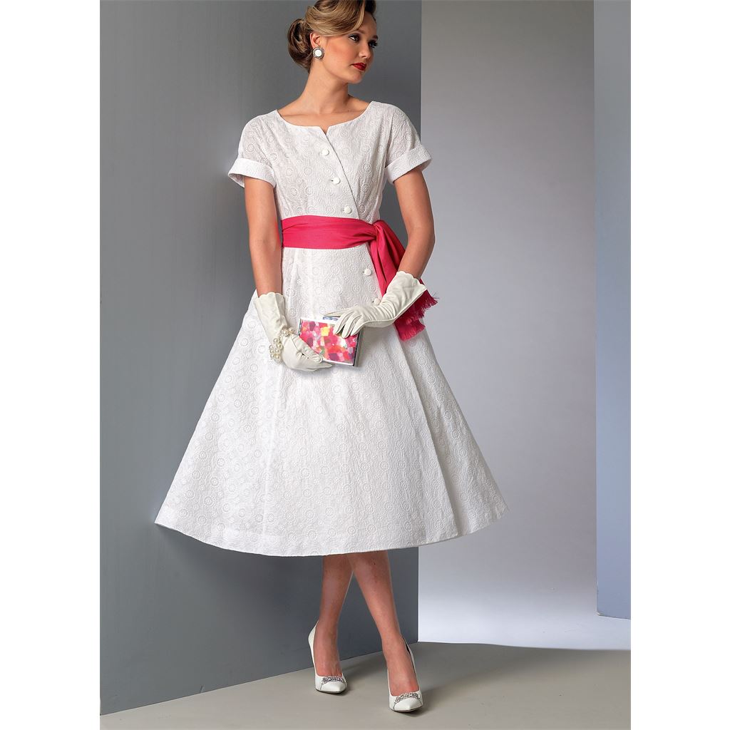 Vogue Pattern V9105 Misses Dress and Sash 9105 Image 3 From Patternsandplains.com.jpg