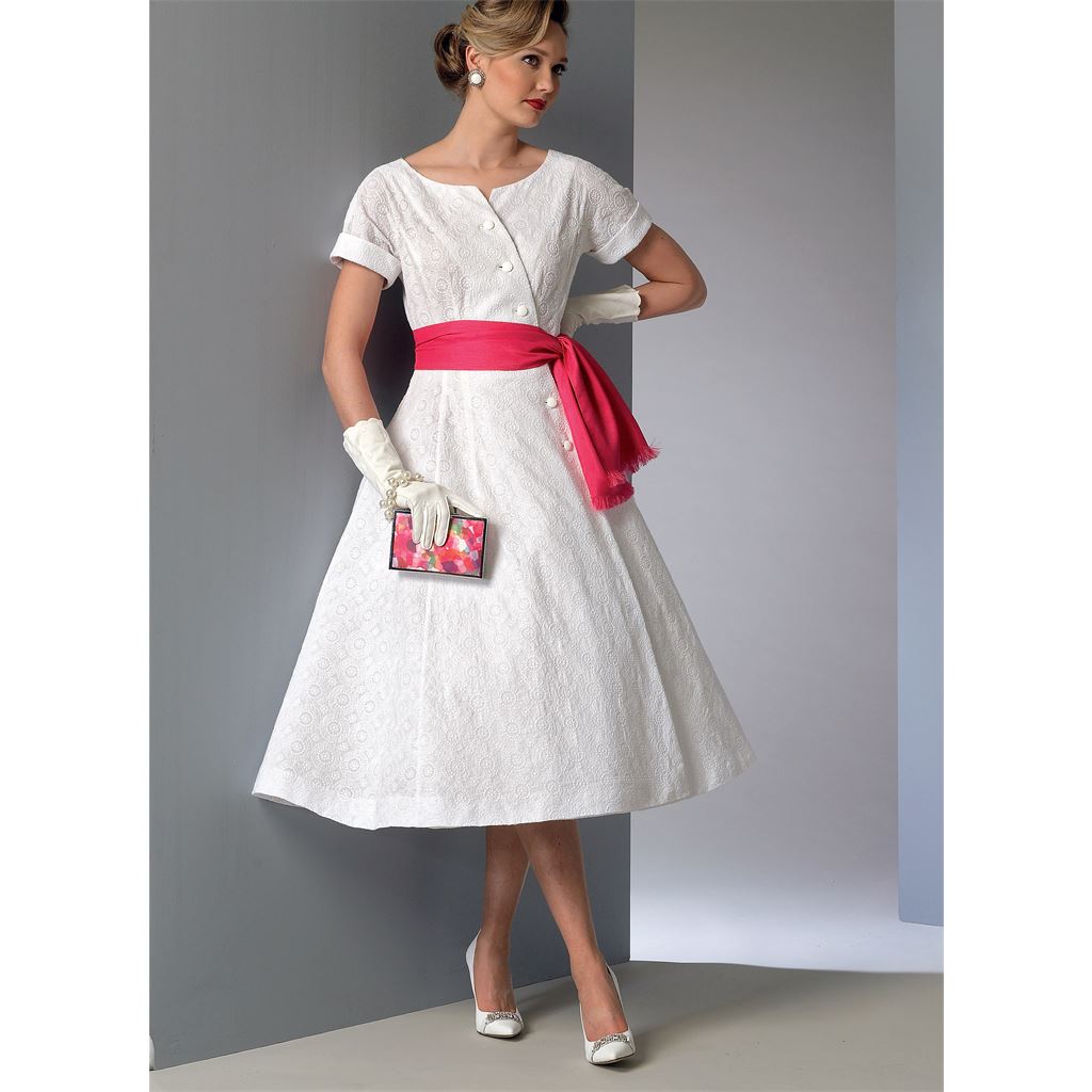 Vogue Pattern V9105 Misses Dress and Sash 9105 Image 4 From Patternsandplains.com.jpg