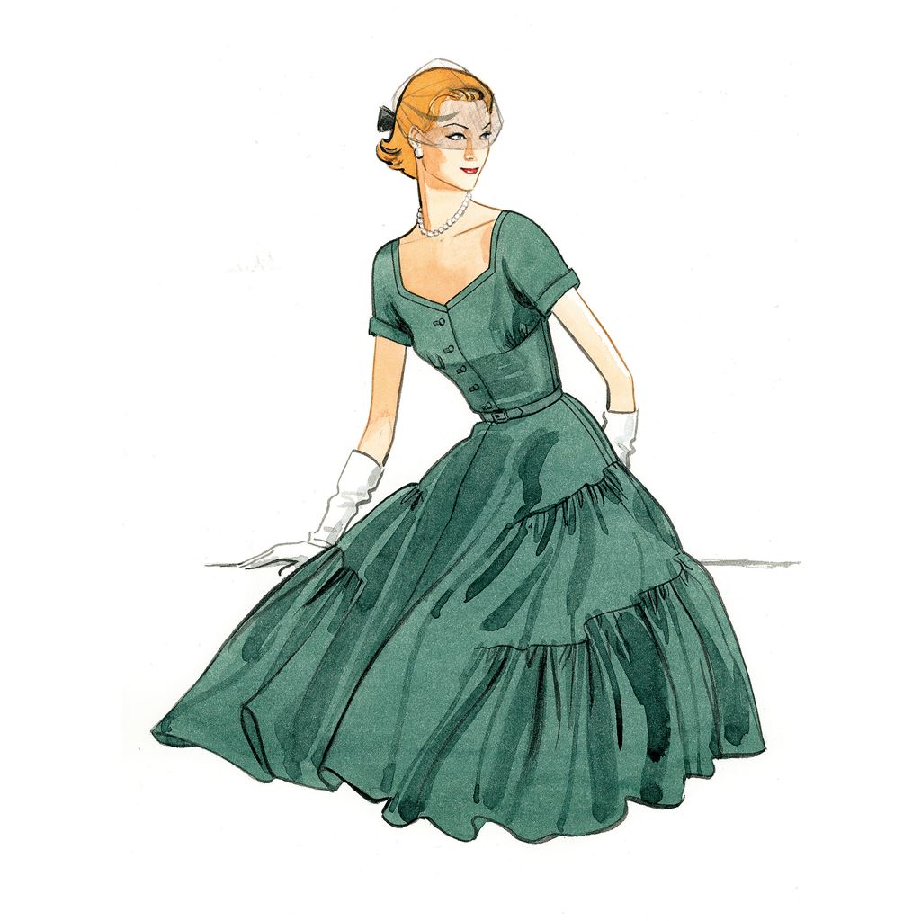 Vogue Pattern V9106 Misses Dress and Belt 9106 Image 9 From Patternsandplains.com.jpg