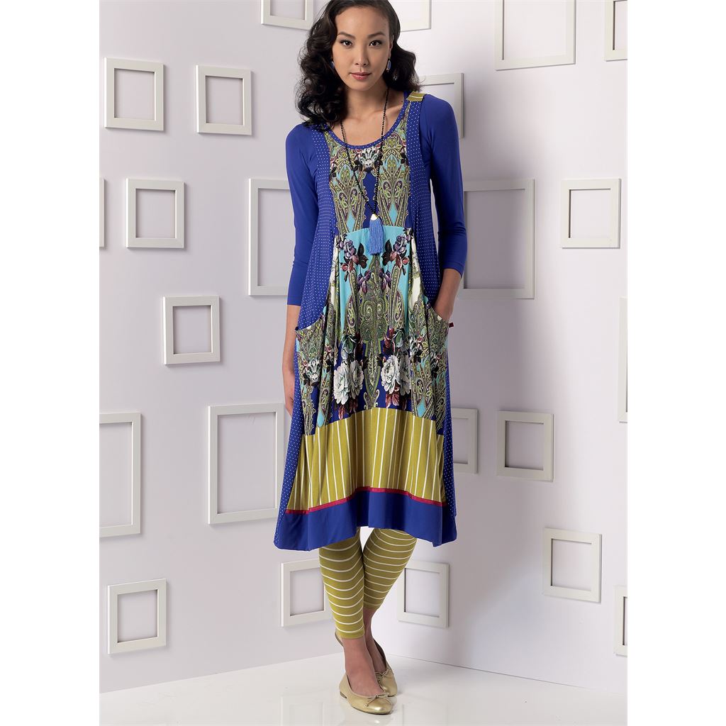 Vogue Pattern V9108 Misses Top Dress and Leggings 9108 Image 2 From Patternsandplains.com.jpg