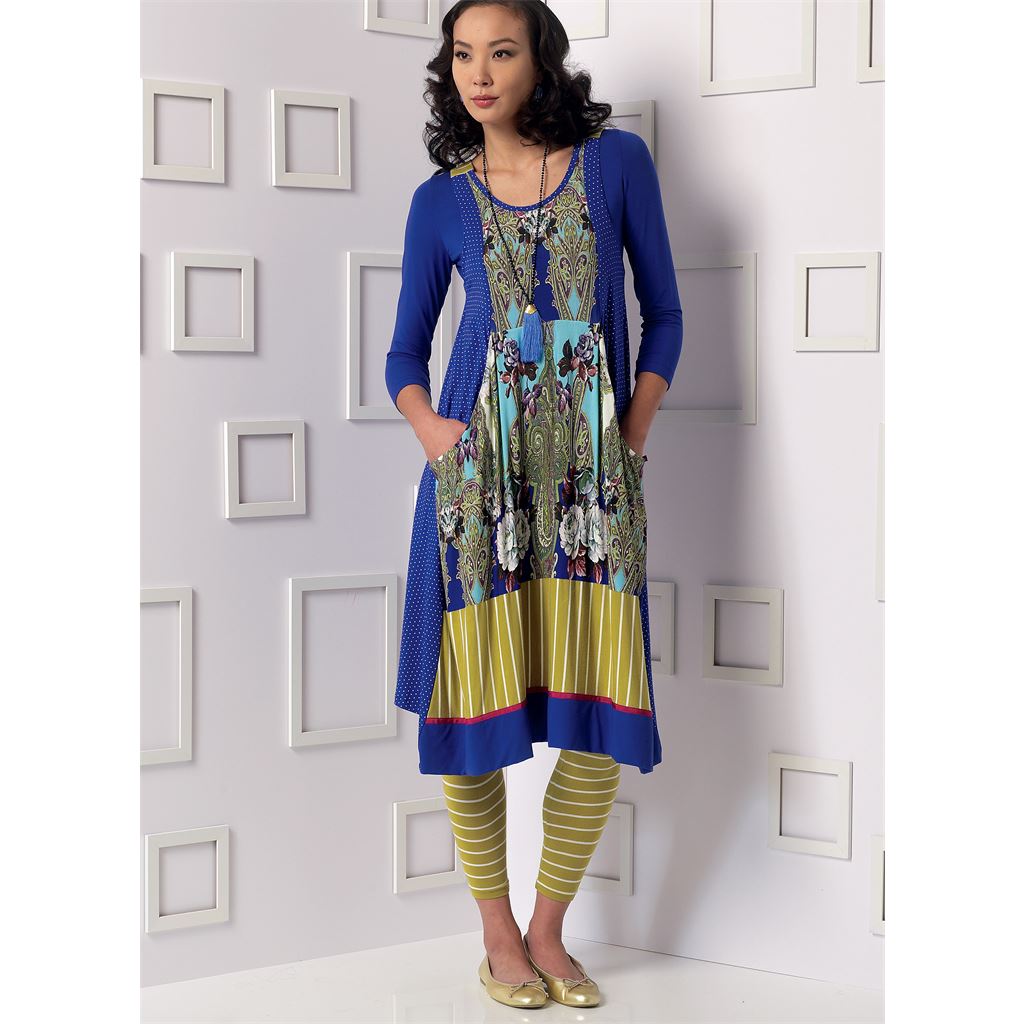 Vogue Pattern V9108 Misses Top Dress and Leggings 9108 Image 4 From Patternsandplains.com.jpg