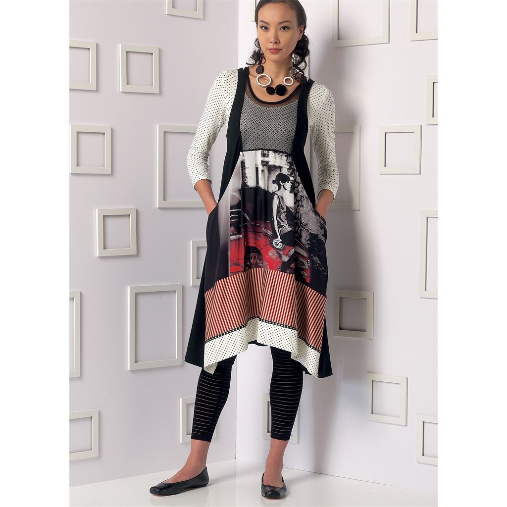 Vogue Pattern V9108 Misses Top Dress and Leggings 9108 Image 7 From Patternsandplains.com.jpg