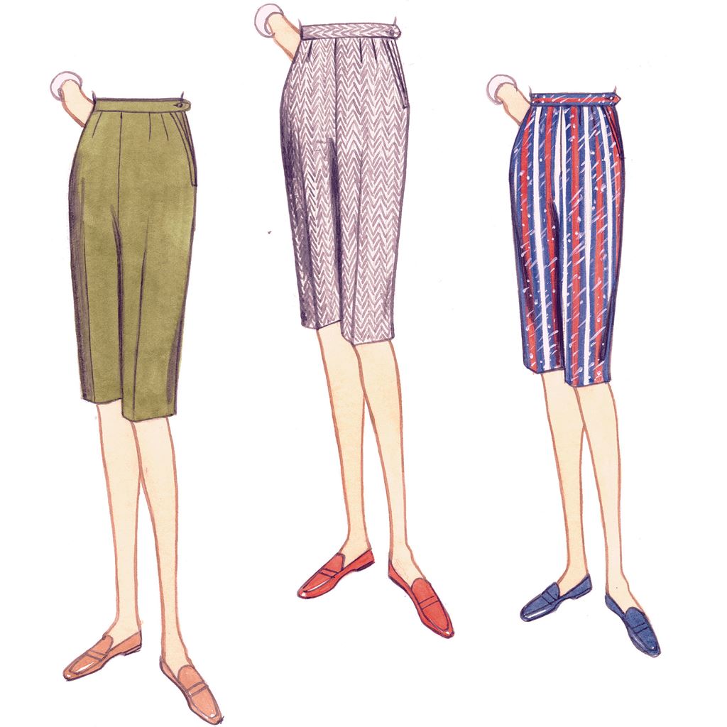 Vogue Pattern V9189 Misses Shorts and Tapered Pants 9189 Image 4 From Patternsandplains.com.jpg