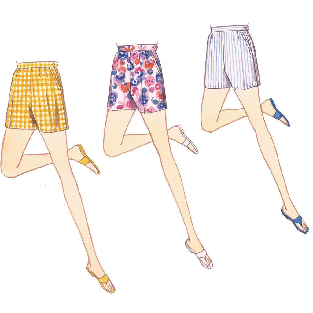 Vogue Pattern V9189 Misses Shorts and Tapered Pants 9189 Image 6 From Patternsandplains.com.jpg