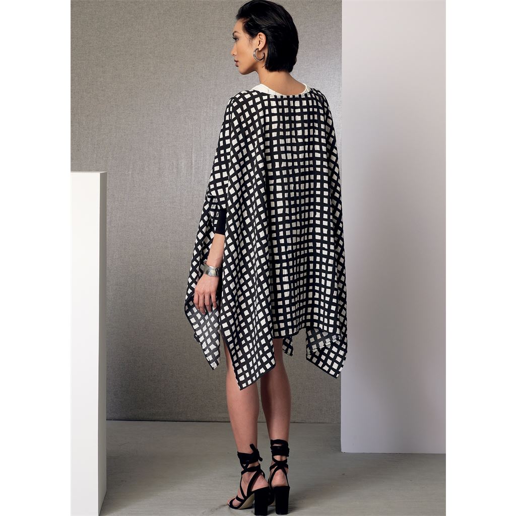 Vogue Pattern V9191 Misses Ponchos Back Pleat Top Shorts and Wide Leg Wrap Pants 9191 Image 7 From Patternsandplains.com.jpg