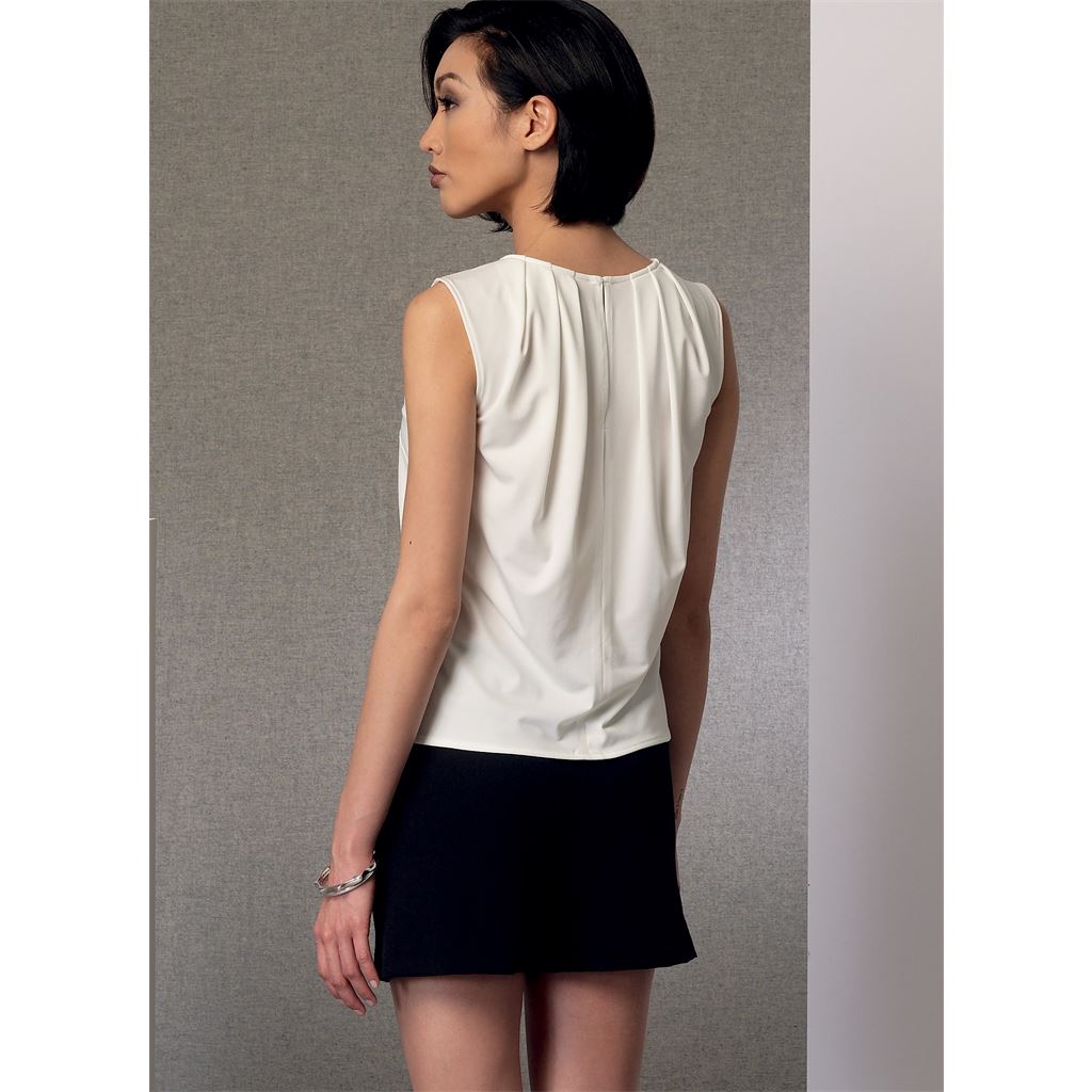 Vogue Pattern V9191 Misses Ponchos Back Pleat Top Shorts and Wide Leg Wrap Pants 9191 Image 8 From Patternsandplains.com.jpg