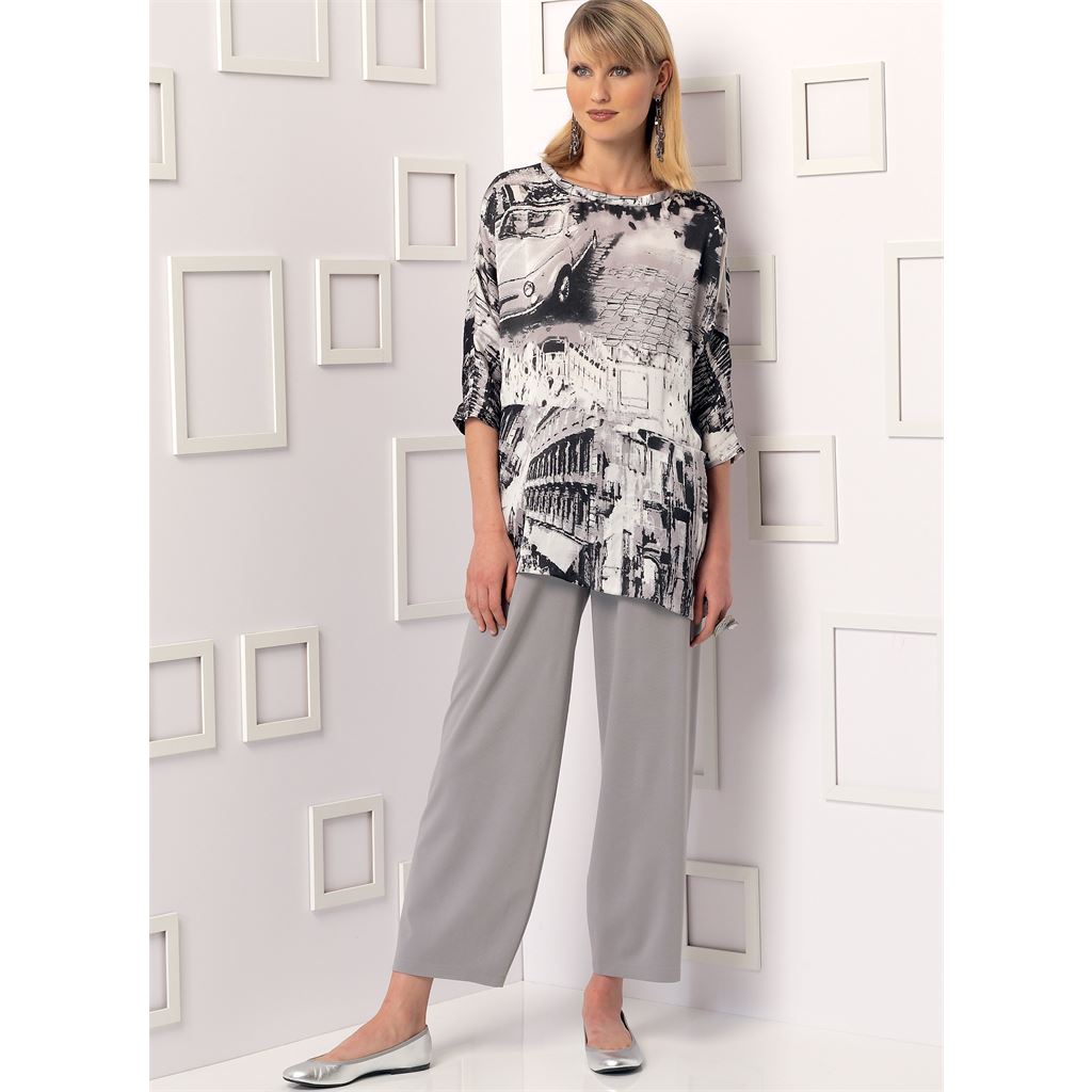 Vogue Pattern V9193 Misses Sleeveless or Dolman Sleeve Tunics and Pants with Yoke 9193 Image 3 From Patternsandplains.com.jpg