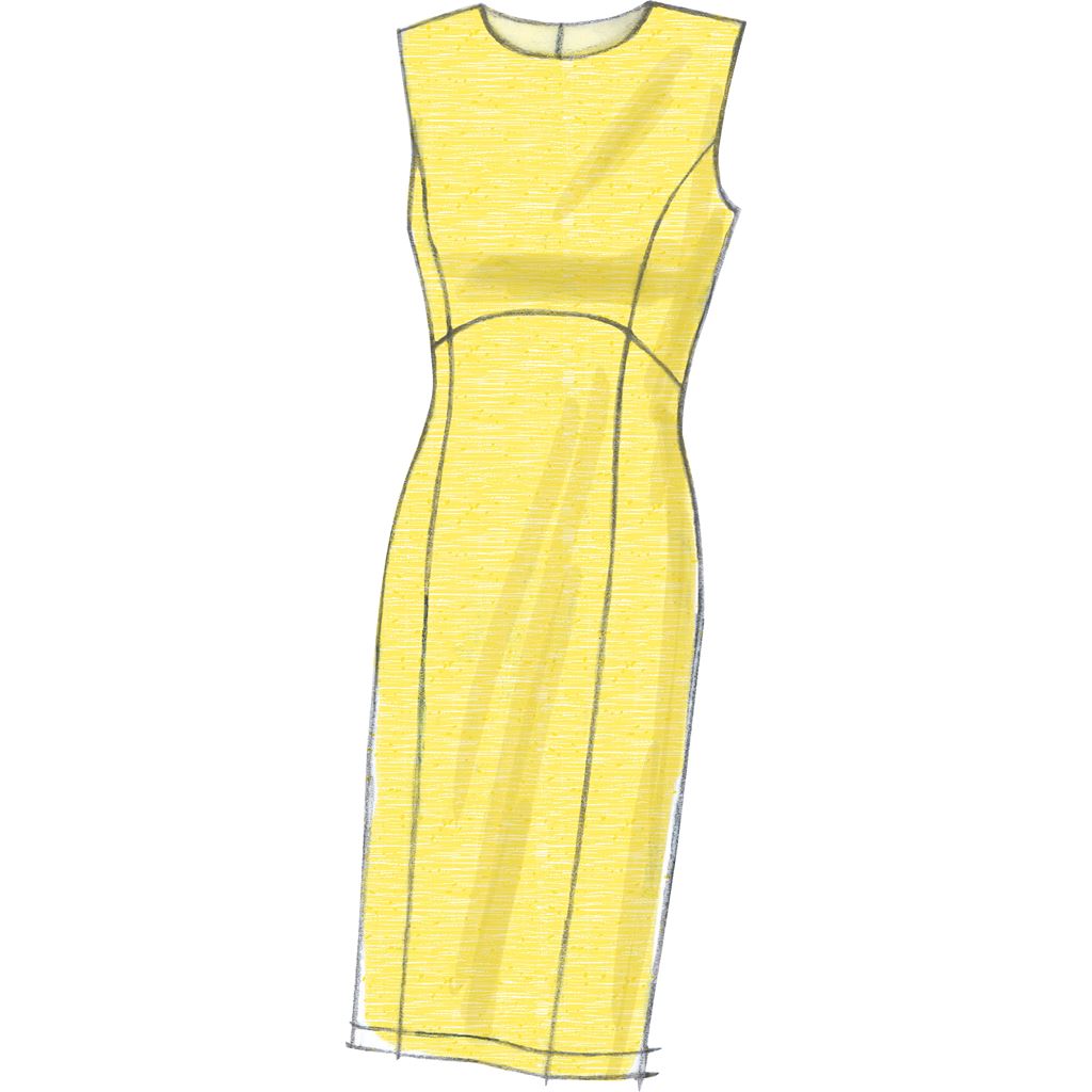 Vogue Pattern V9202 Misses Dresses with Flared or Straight Skirt Options 9202 Image 7 From Patternsandplains.com.jpg