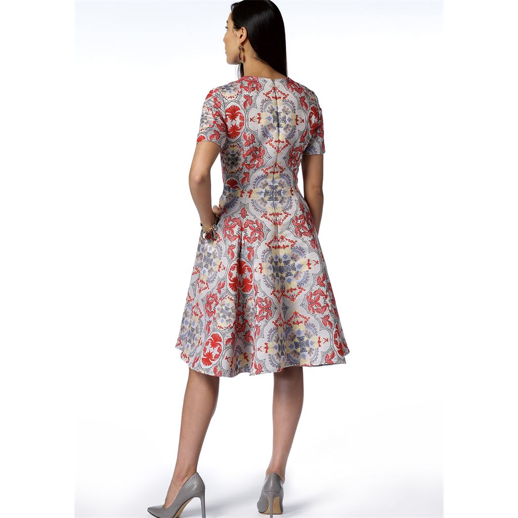 Vogue Pattern V9202 Misses Dresses with Flared or Straight Skirt Options 9202 Image 9 From Patternsandplains.com.jpg