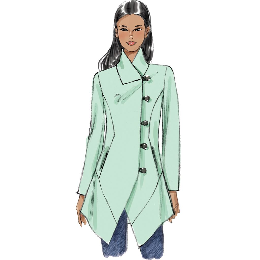 Vogue Pattern V9212 Misses Seamed and Collared Jackets 9212 Image 4 From Patternsandplains.com.jpg