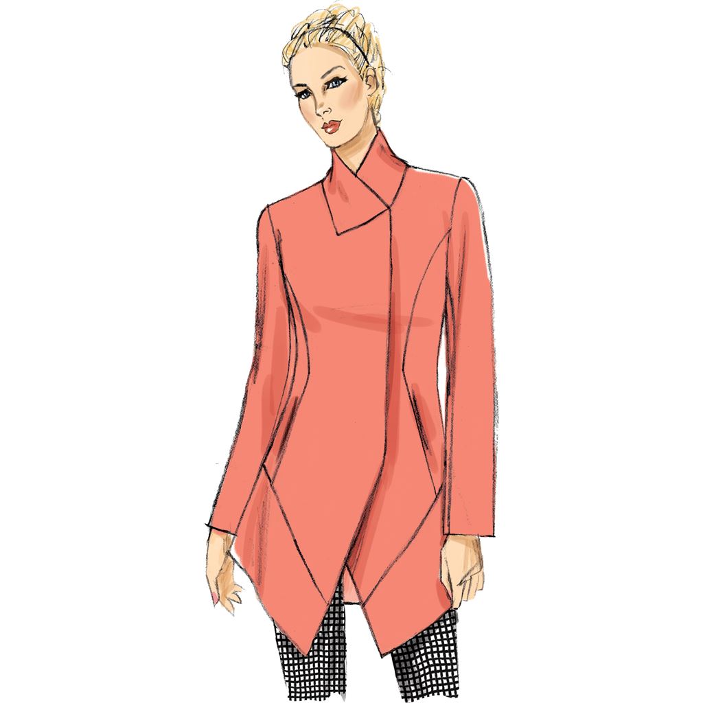 Vogue Pattern V9212 Misses Seamed and Collared Jackets 9212 Image 5 From Patternsandplains.com.jpg