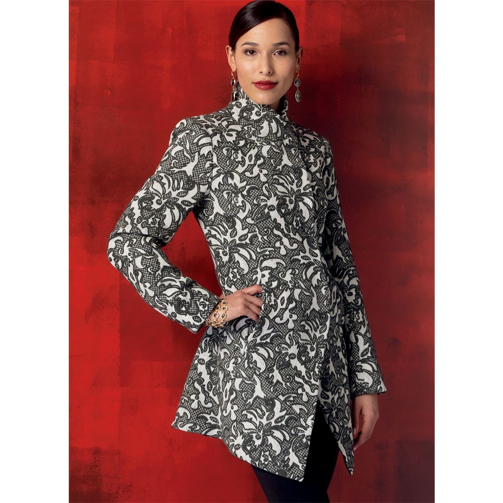 Vogue Pattern V9212 Misses Seamed and Collared Jackets 9212 Image 6 From Patternsandplains.com.jpg