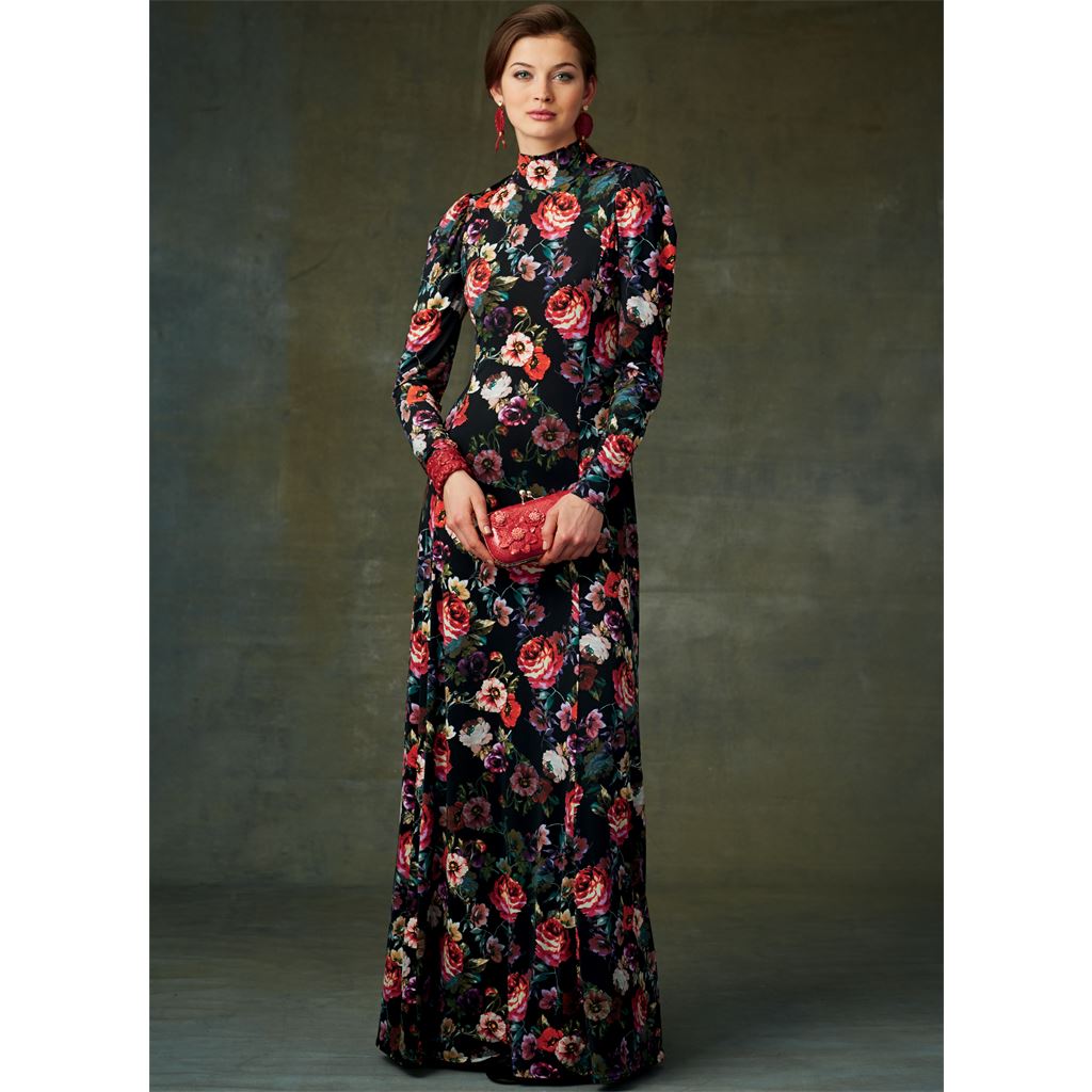 Vogue Pattern V9264 Misses Misses Petite Knit Fit And Flare Dresses 9264 Image 2 From Patternsandplains.com.jpg