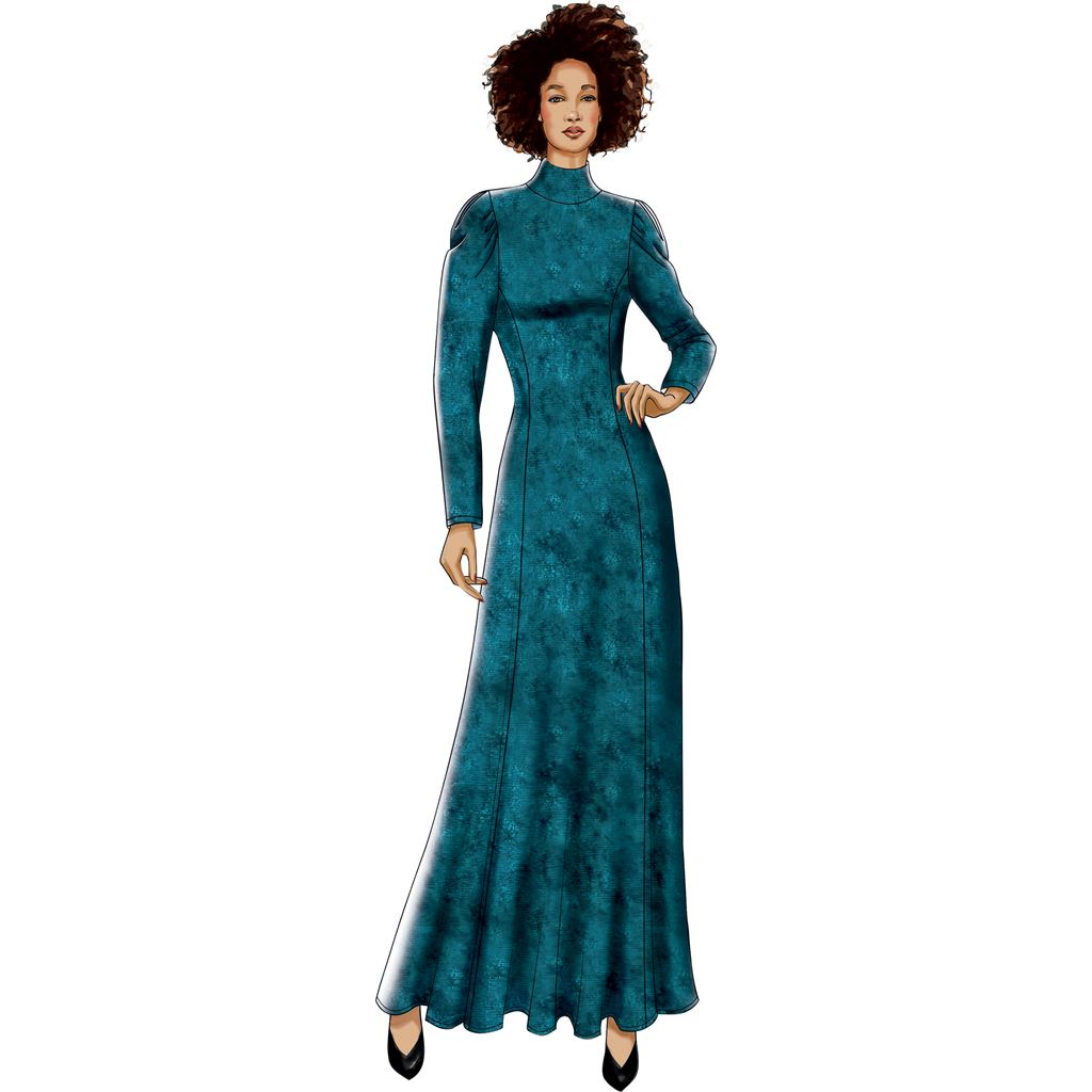 Vogue Pattern V9264 Misses Misses Petite Knit Fit And Flare Dresses 9264 Image 4 From Patternsandplains.com.jpg