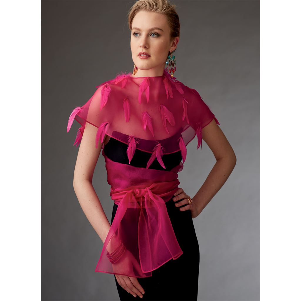 Vogue Pattern V9276 Misses Reversible Shrugs and Capelet 9276 Image 12 From Patternsandplains.com.jpg