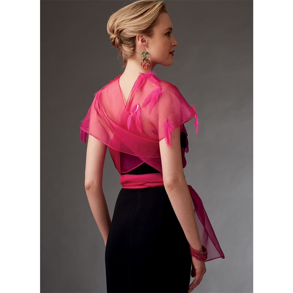 Vogue Pattern V9276 Misses Reversible Shrugs and Capelet 9276 Image 13 From Patternsandplains.com.jpg