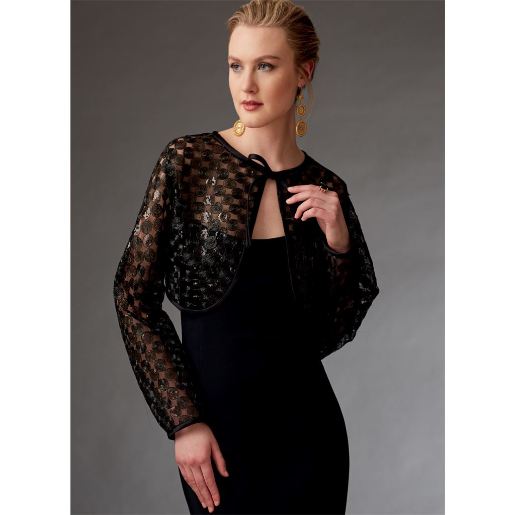 Vogue Pattern V9276 Misses Reversible Shrugs and Capelet 9276 Image 9 From Patternsandplains.com.jpg