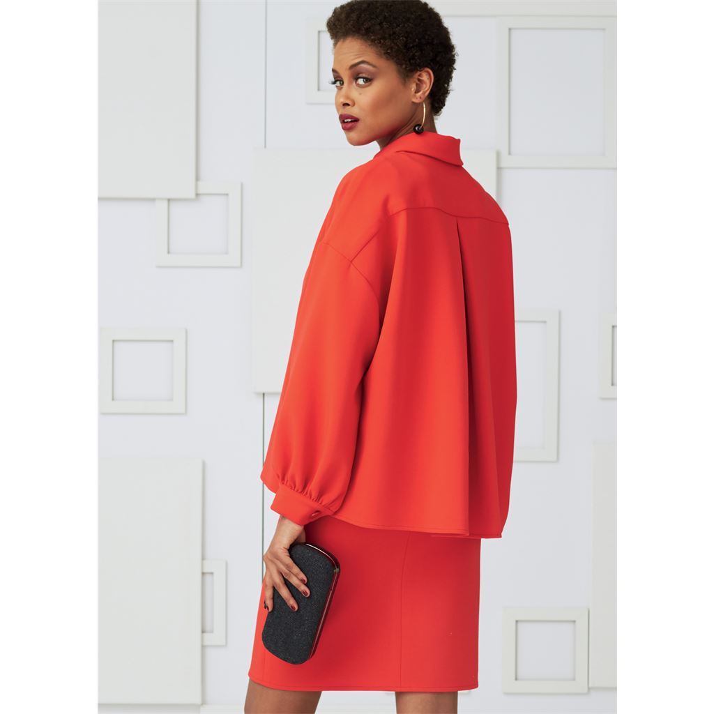 Vogue Pattern V9286 Misses Tops Straight Skirt and Pants 9286 Image 7 From Patternsandplains.com.jpg