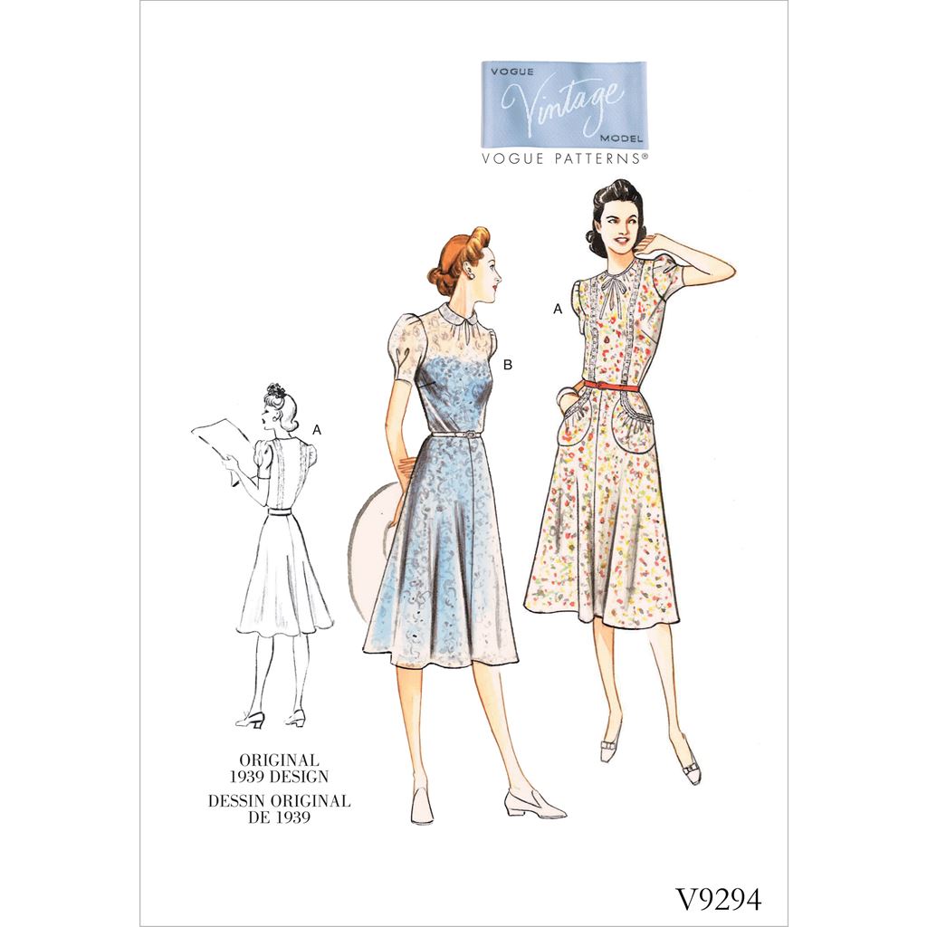 Vogue Pattern V9294 Misses Dress 9294 Image 1 From Patternsandplains.com