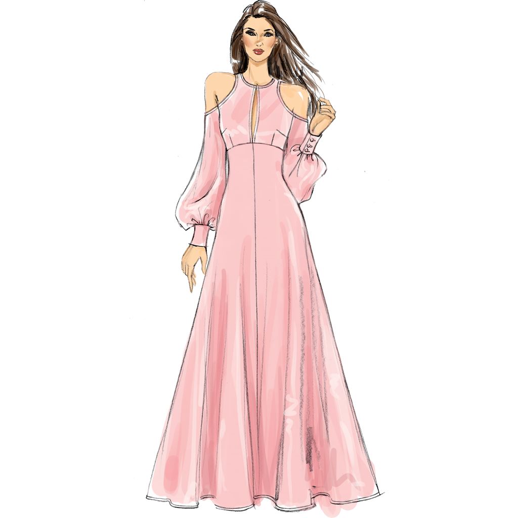 Vogue Pattern V9296 Misses Dress 9296 Image 5 From Patternsandplains.com.jpg