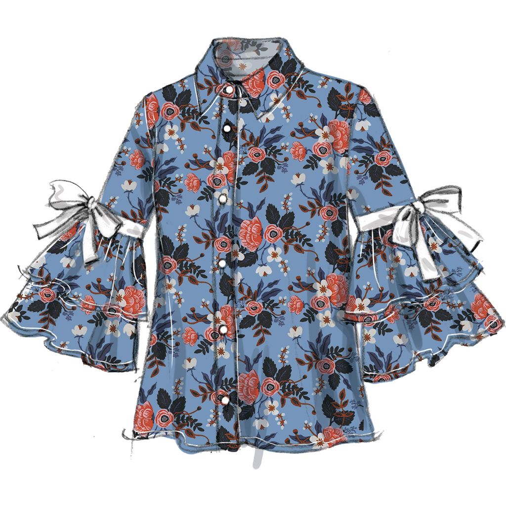 Vogue Pattern V9299 Misses Top and Belt 9299 Image 4 From Patternsandplains.com.jpg