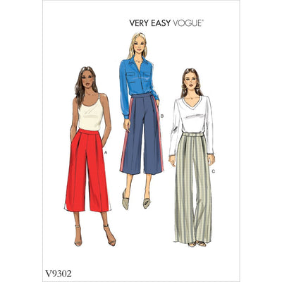 Vogue Pattern V9302 Misses Pants 9302 Image 1 From Patternsandplains.com