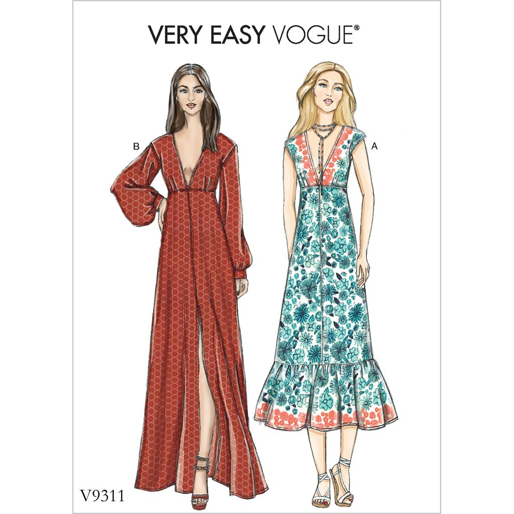 Vogue Pattern V9311 Misses Dress 9311 Image 1 From Patternsandplains.com