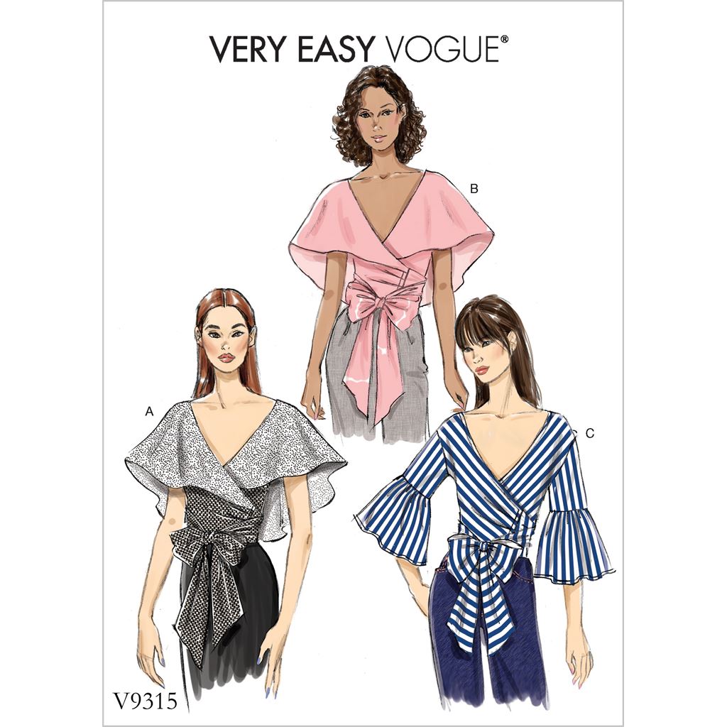 Vogue Pattern V9315 Misses Top 9315 Image 1 From Patternsandplains.com