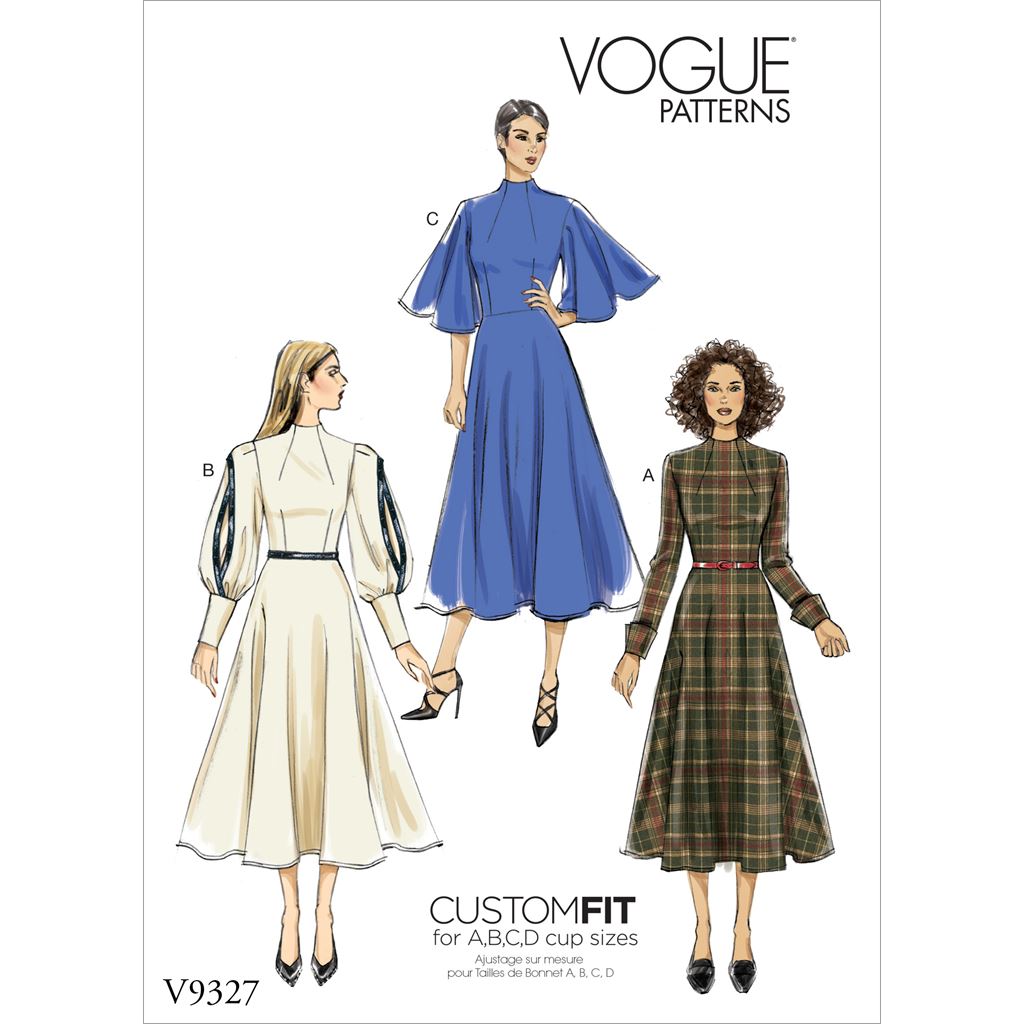 Vogue Pattern V9327 Misses Dress 9327 Image 1 From Patternsandplains.com