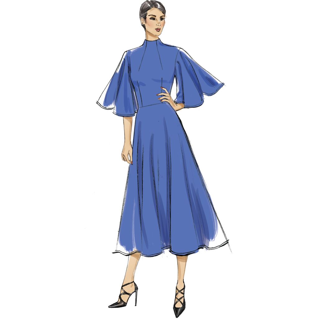 Vogue Pattern V9327 Misses Dress 9327 Image 4 From Patternsandplains.com