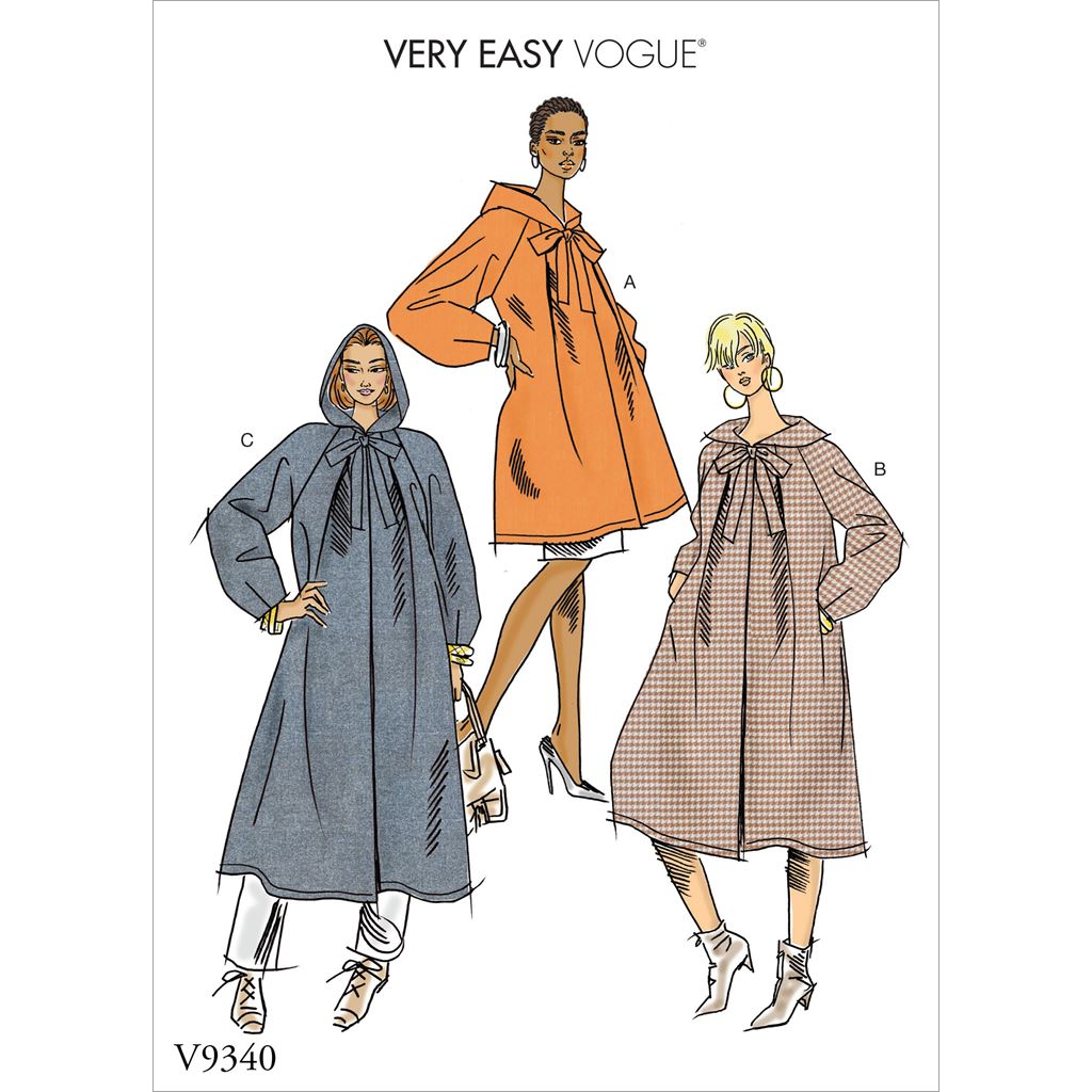 Vogue Pattern V9340 Misses Coat 9340 Image 1 From Patternsandplains.com
