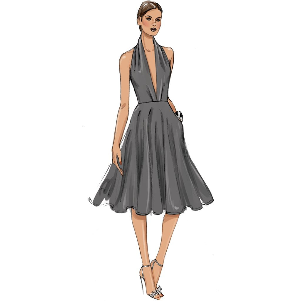 Vogue Pattern V9343 Misses Dress 9343 Image 2 From Patternsandplains.com